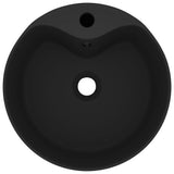 Vidaxl Washbasin con aterrizaje de 36x13 cm de cerámica mate negro