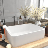 BIDAXL WASHBASIN 41x30x12 cm keramisk matvit