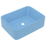 Vidaxl Washbasin 41x30x12 cm en céramique Matt bleu clair