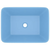Vidaxl Washbeer 41x30x12 cm Keramik Matt Hellblau