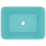 Vidaxl Washbasin 41x30x12 cm ceramiczny Matt Light Green