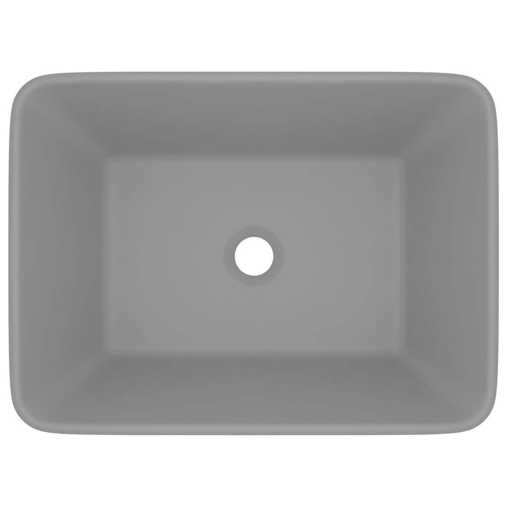 Vidaxl Washbasin 41x30x12 cm en céramique gris clair