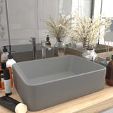 Vidaxl Washbasin 41x30x12 cm ceramico grigio chiaro Matt