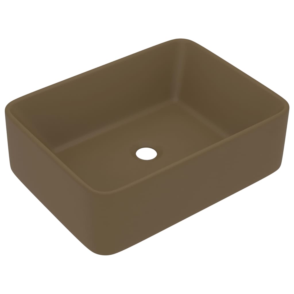 Vidaxl Washbasin 41x30x12 cm keramisk Matcream