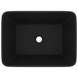 VIDAXL WASHBAIN 41x30x12 cm Keramikmattschwarz