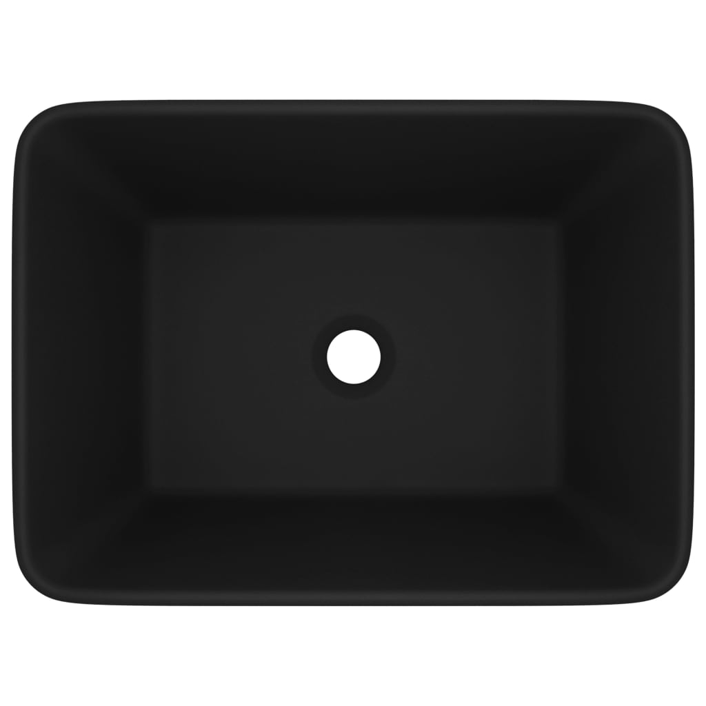 Vidaxl Washbasin 41x30x12 CM Ceramic Matte Negro