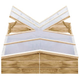 Vidaxl Bolsas de crecimiento 2 ST 200x50x35 cm de madera de pino impregnada