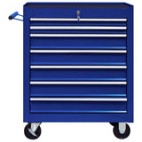 Vidaxl Tool Trolley con 7 cassetti blu