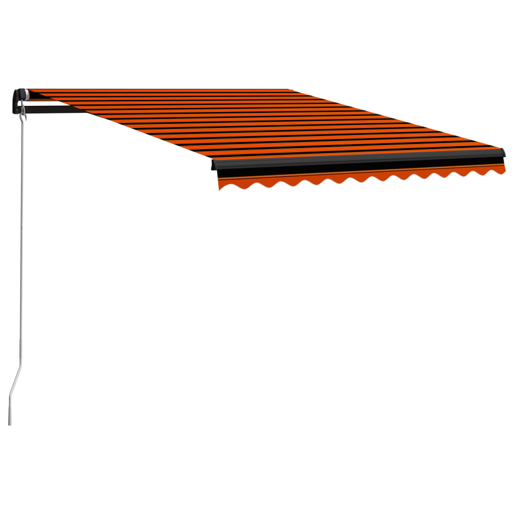 Vidaxl Luifel manually extends 300x250 cm orange and brown