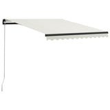 Vidaxl Luifel extensible manuellement avec une crème LED 300x250 cm