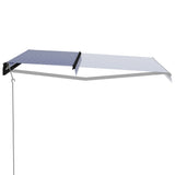 Vidaxl Luifel Automático Extendible 500x300 cm azul y blanco