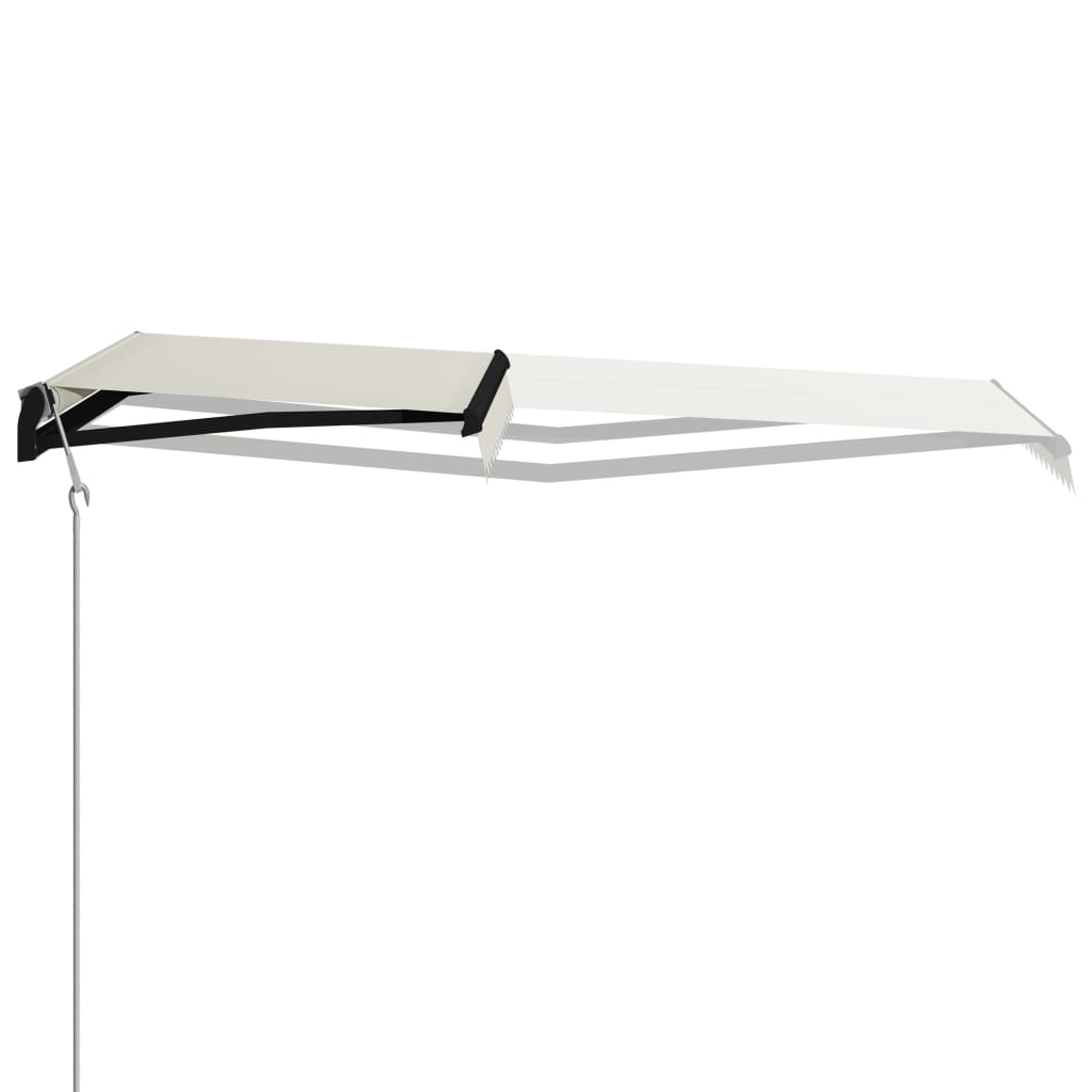 Vidaxl Luifel extensible avec un capteur de vent et une crème LED 300x250 cm