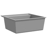 Vidaxl sink with overflow hole granite gray