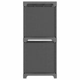 Vidaxl kast met 6 vakken 103x30x72,5 cm stof grijs