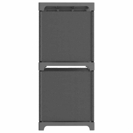Vidaxl kast met 6 vakken 103x30x72,5 cm stof grijs