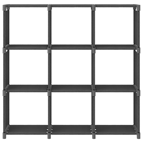 Vidaxl kast met 9 vakken 103x30x107,5 cm stof grijs