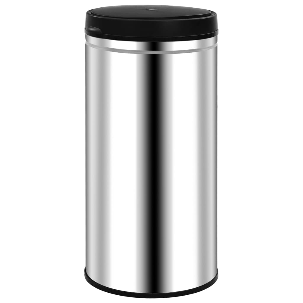 VidaXL Trash can with automatic sensor 70 L stainless steel