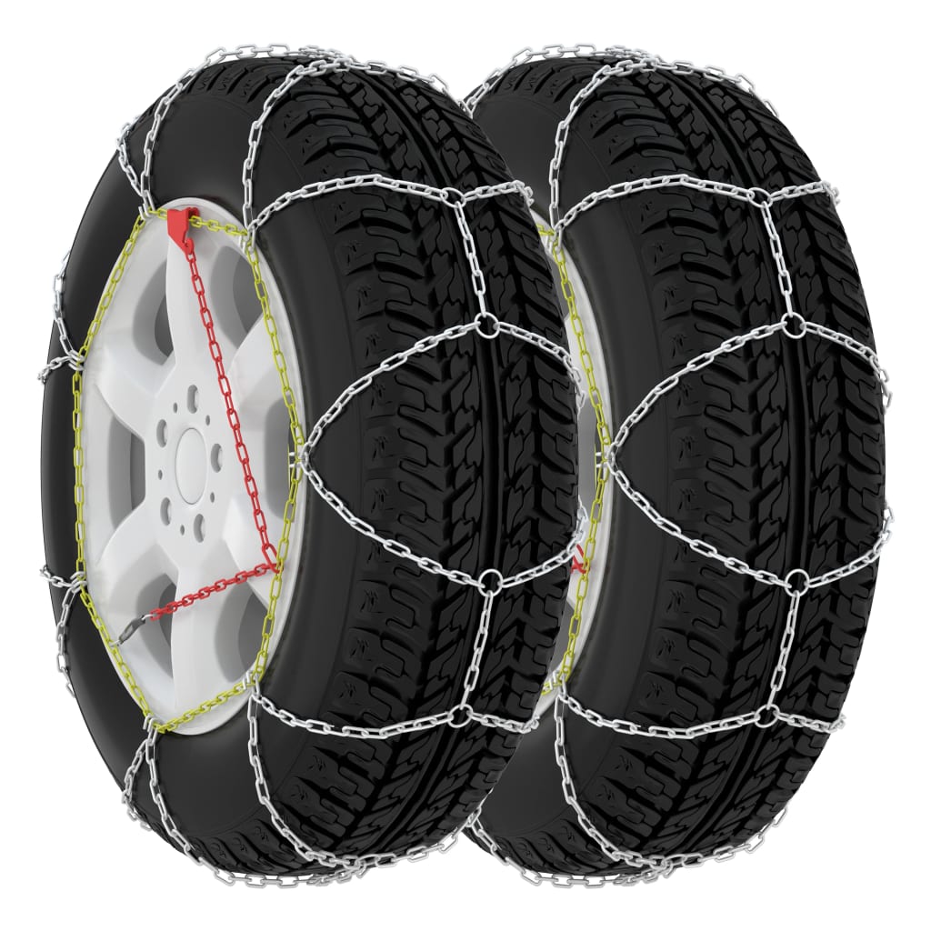 Vidaxl sneeuwkettingen 2 st 9 mm kn70