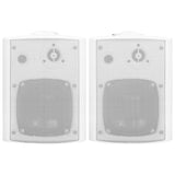 Vidaxl Stereoluidlautsprecher Wand -montiert 2 ST 100 W Weiß