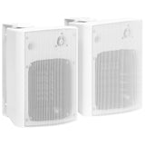 Vidaxl Altavoces estereolíticos Montaje de pared 2 st 120 W White