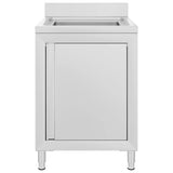 VIDAXL WASHBAIN CHING COMMERTAL 60X60X96 CM Edelstahl