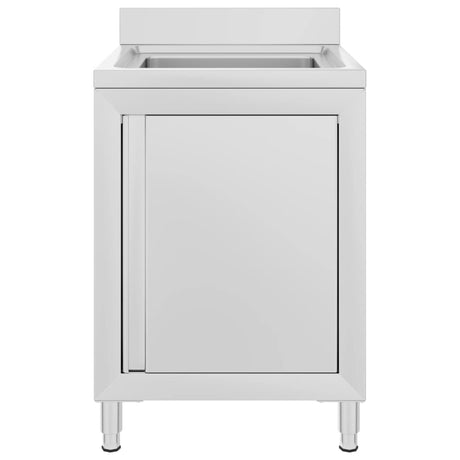 VIDAXL WASHBAIN CHING COMMERTAL 60X60X96 CM Edelstahl