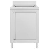 Vidaxl Washbasin Cabinet Commercial 60x60x96 cm z nerezové oceli