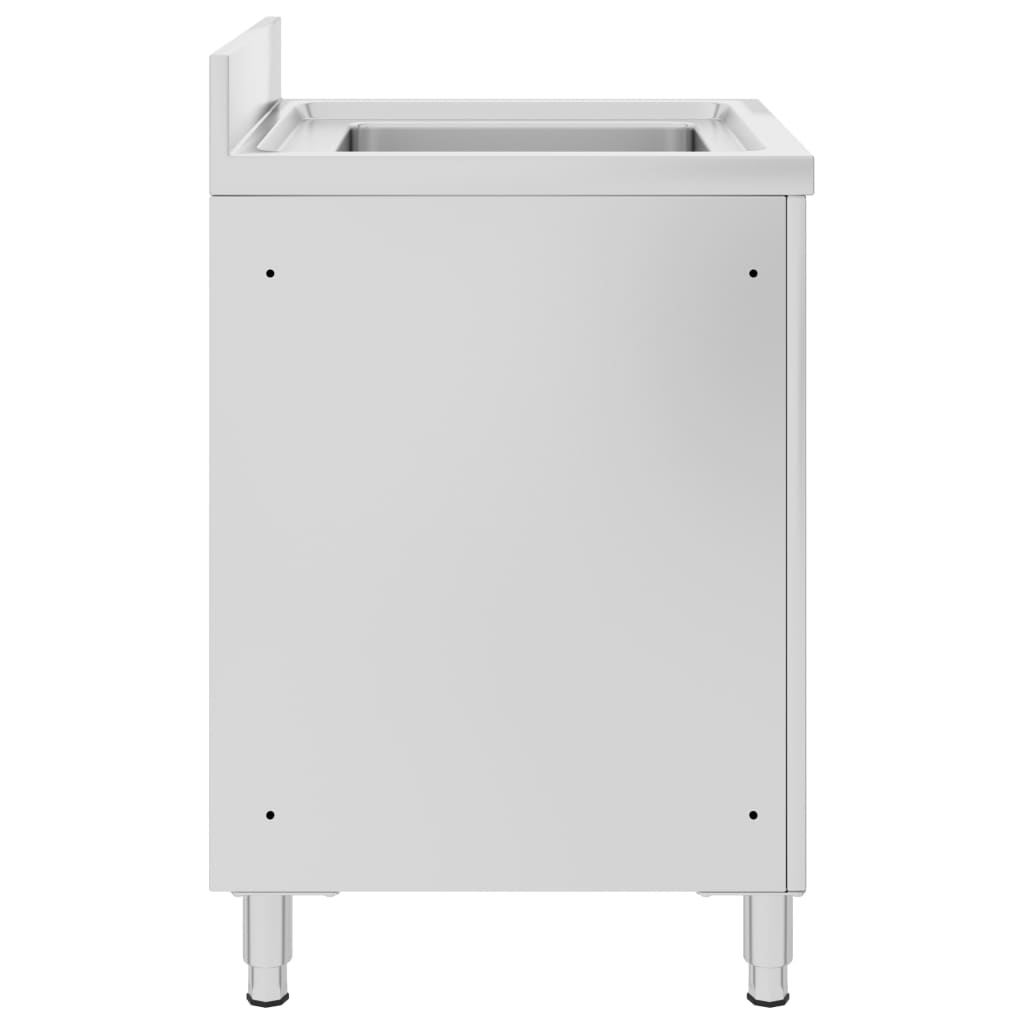 Szafka Vidaxl Washbasin Commercial 60x60x96 cm stal nierdzewna