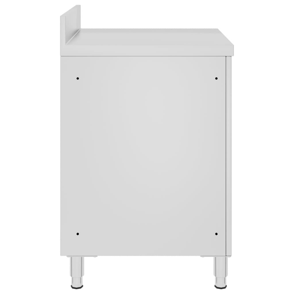 Vidaxl schafft Dësch mat Cabinet kommerziell 60x6096 cm Edelstol