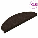 Vidaxl Treppenmatten selbstadhäsiv 15 Stücke 65x21x4 cm dunkelbraun