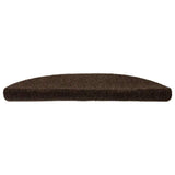 Vidaxl Treppenmatten Selbstadhäsiv 15 Teile 56x17x3 cm Brown Semi -Rounds