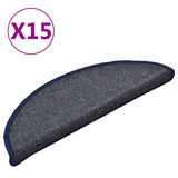 Vidaxl Stir Mants 15 St 56x17x3 cm donkel gro a blo