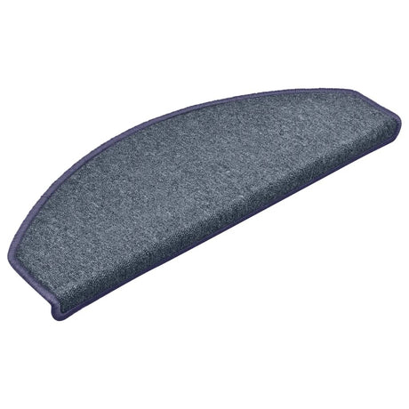 Vidaxl -Treppenmatten 15 ST 65x24x4 cm dunkelgrau und blau Hemisphäre groß