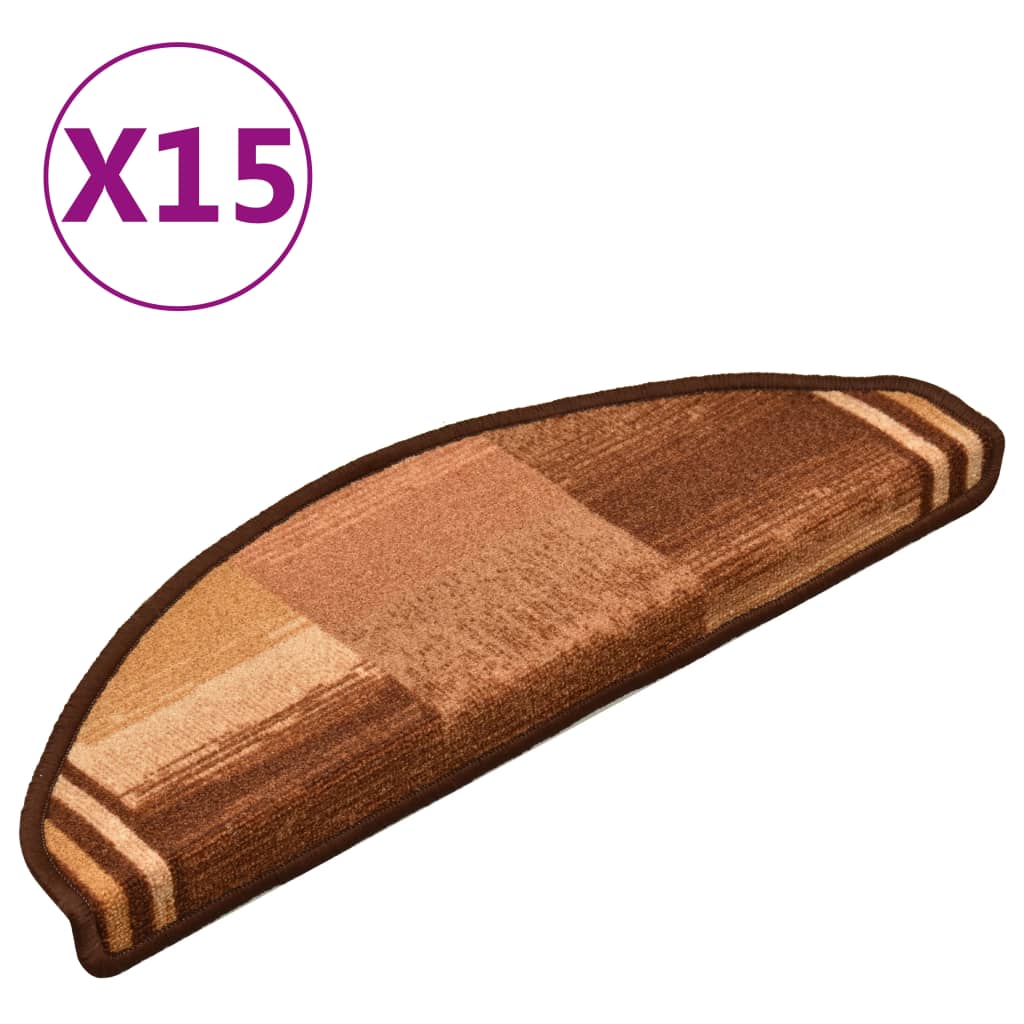 Vidaxl Streckt selbst -adhesiv 15 st 65x21x4 cm Brown