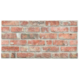 Vidaxl 10 St Wall Panels 3D Red Brick EPS