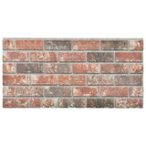 Vidaxl Wall panels 10 st 3D dark brown and gray brick EPS