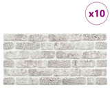 Vidaxl 10 St Wand Panels 3D hellgrau Brick EPS