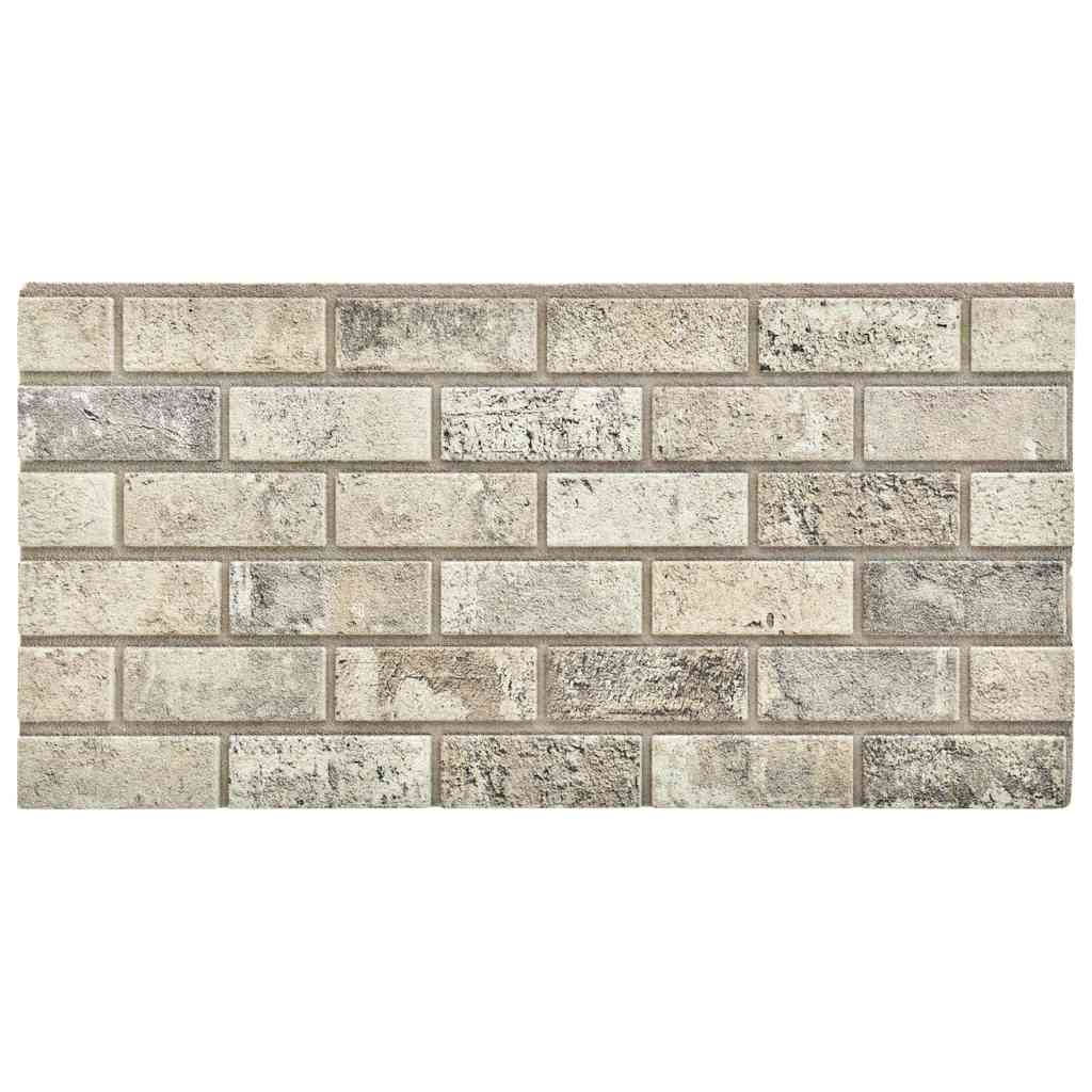 Vidaxl 10 st wall panels 3D sand -colored brick EPS