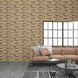 Vidaxl Wall panels 10 st 3D Dark sand brick EPS