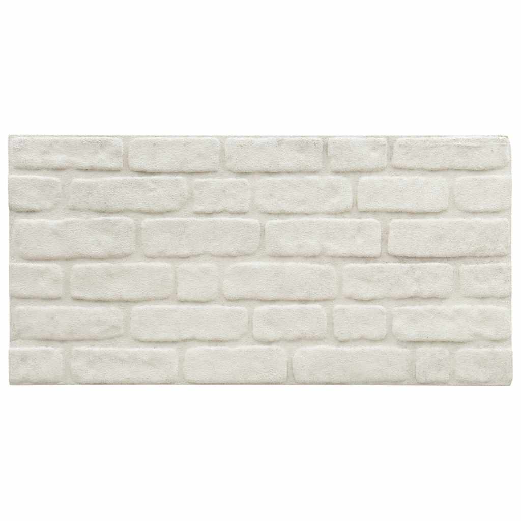 Vidaxl 10 ST Wall Panels 3d White Brick EPS