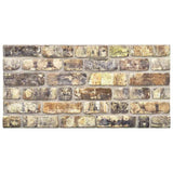 Vidaxl 10 St Wall Panels 3D Multicolored Brick EPS