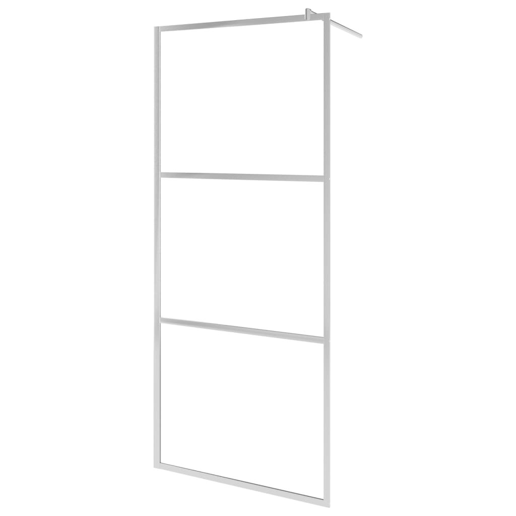 Vidaxl walk-in dusjvegg gjennomsiktig 90x195 cm ESG-glass