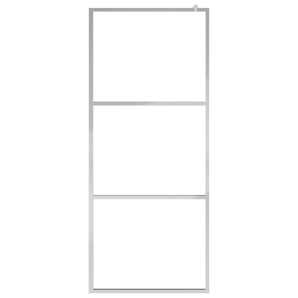 Vidaxl begehete Duschwand transparent 90x195 cm ESG Glas