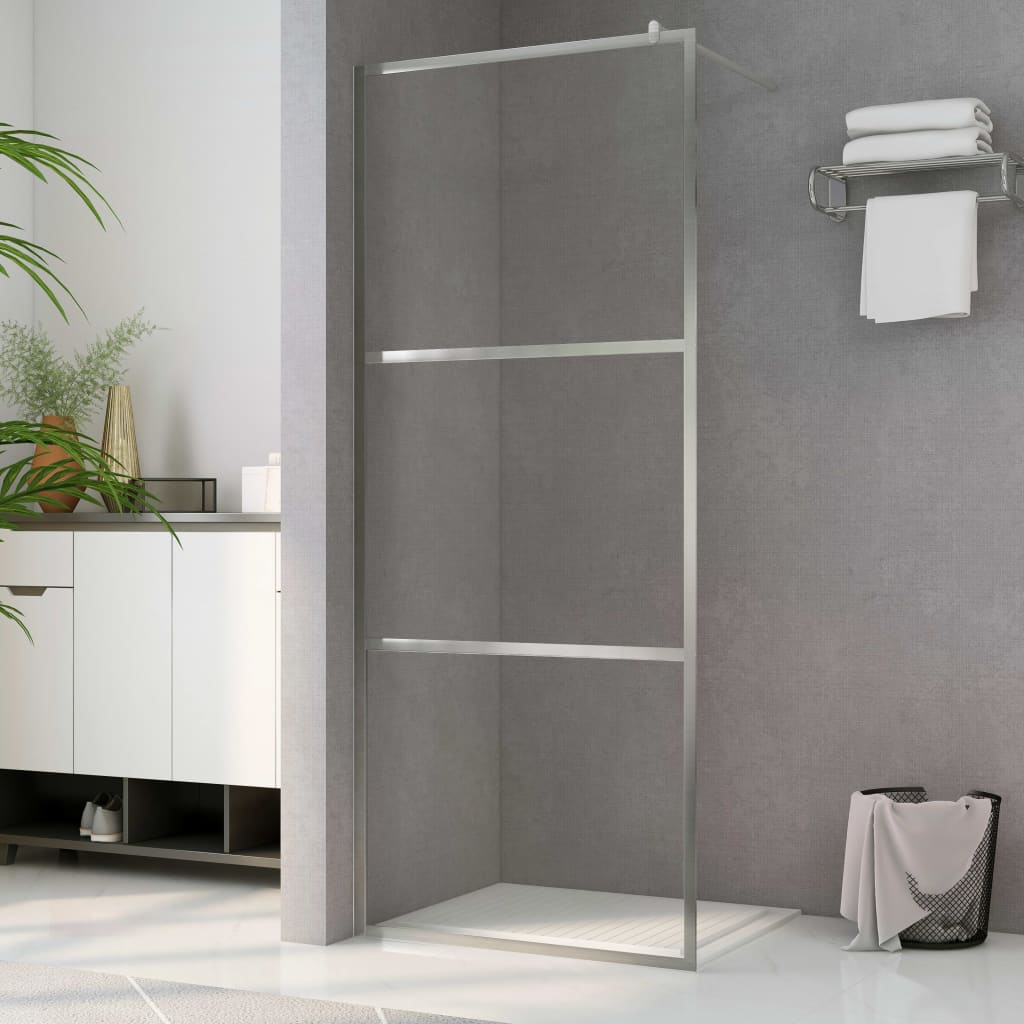 Vidaxl Walk-in Shower Wall Transparent 90x195 cm ESG szkło