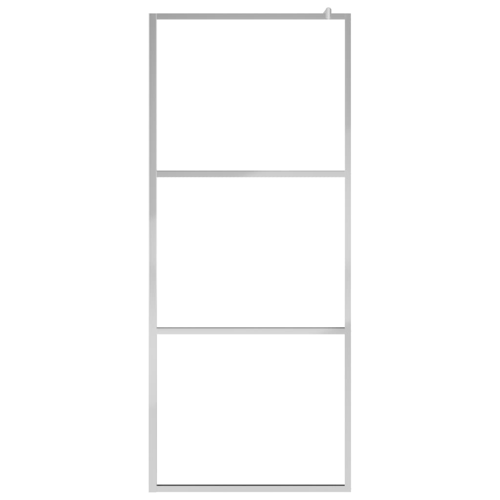 Vidaxl Walk-in Shower Wall Halfmat 90x195 cm ESG szkło