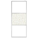 Vidaxl begehete Duschwand mit Steinmotiv 90x195 cm ESG Glas