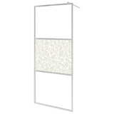 Vidaxl Walk-In Walk Walk avec un motif en pierre 100x195 cm Verre ESG