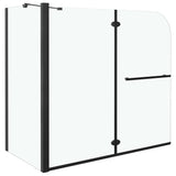 Vidaxl Douche Mur pliant 120x68x130 cm ESG noir