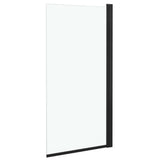 Vidaxl Duschwand 68x130 cm ESG Schwarz
