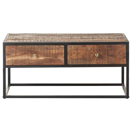 Vidaxl salontafel 90x50x40 cm ruw acaciahout